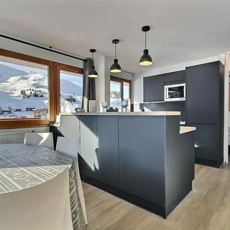 Rénové 3/4 Pièces, Grand Balcon, 8 Personnes, Accès Pistes - Fr-1-455-75