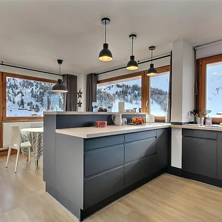 Rénové 3/4 Pièces, Grand Balcon, 8 Personnes, Accès Pistes - Fr-1-455-75